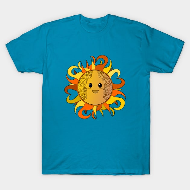 Kawaii Hippy sun T-Shirt by Starshattered